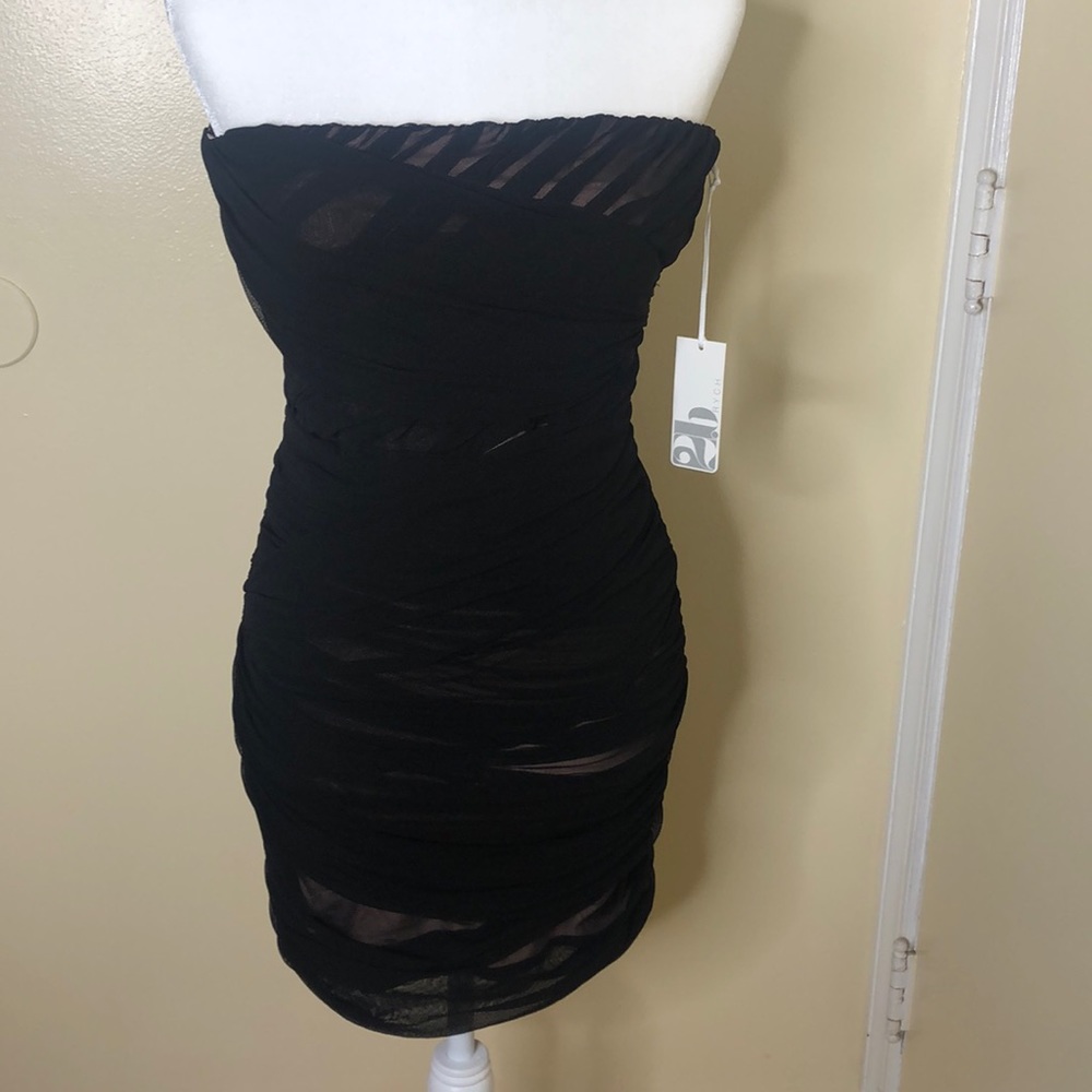 2B.Rych Strapless  black dress